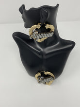 Load image into Gallery viewer, Bamboo Nameplate Earrings