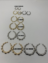 Load image into Gallery viewer, Bamboo Nameplate Earrings