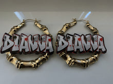 Load image into Gallery viewer, Bamboo Nameplate Earrings