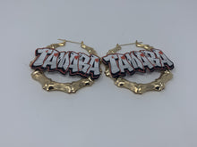 Load image into Gallery viewer, Bamboo Nameplate Earrings