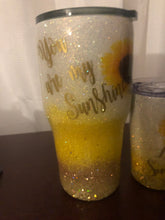 Load image into Gallery viewer, MOMMY AND ME GLITTER SUNSHINE TUMBLER SET