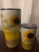 Load image into Gallery viewer, MOMMY AND ME GLITTER SUNSHINE TUMBLER SET