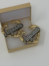 Load image into Gallery viewer, Bamboo Nameplate Earrings