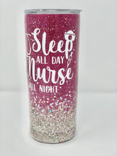 Load image into Gallery viewer, Nurse Glitter Tumbler