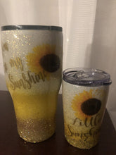 Load image into Gallery viewer, MOMMY AND ME GLITTER SUNSHINE TUMBLER SET