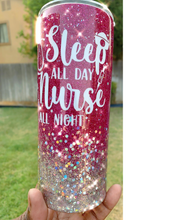 Load image into Gallery viewer, Nurse Glitter Tumbler
