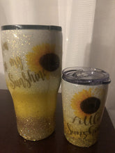 Load image into Gallery viewer, MOMMY AND ME GLITTER SUNSHINE TUMBLER SET
